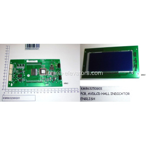 KONE Sollevare AVDLCD Hall Indicator Board KM863250G01